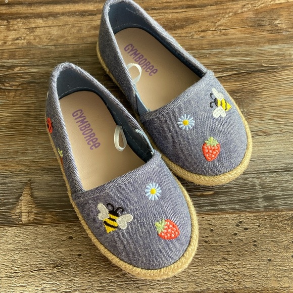 Gymboree embroidered espadrilles flats size toddler 6 - Picture 1 of 6